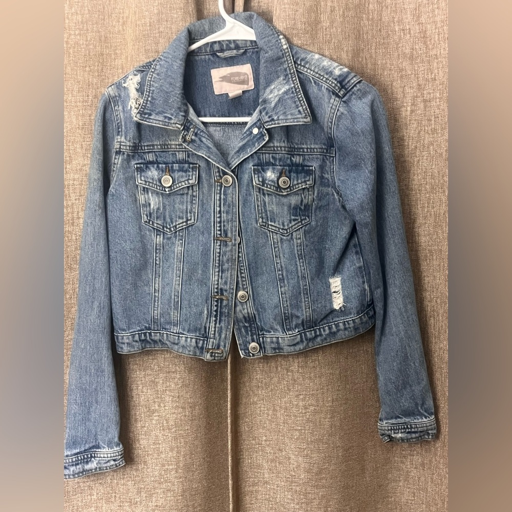 Forever 21 Classic Blue Denim Jacket